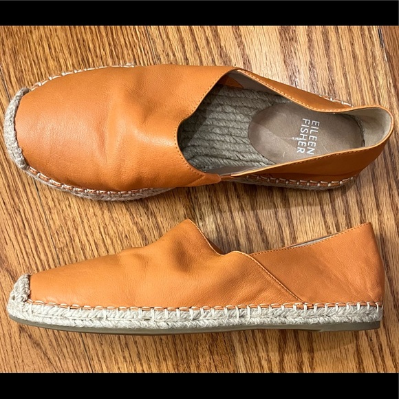 Eileen Fisher Shoes - EUC Eileen Fisher Leather Loafer, Orange